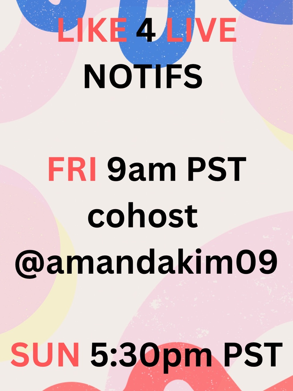 Going live @amandakim09. Find me there!